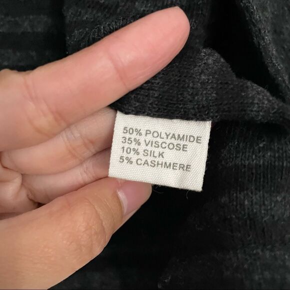 LAURIE B. SOFT KNIT MOTO SWEATER‎ JACKET FULL ZIP silk/cashmere blend sz Small - Picture 7 of 9